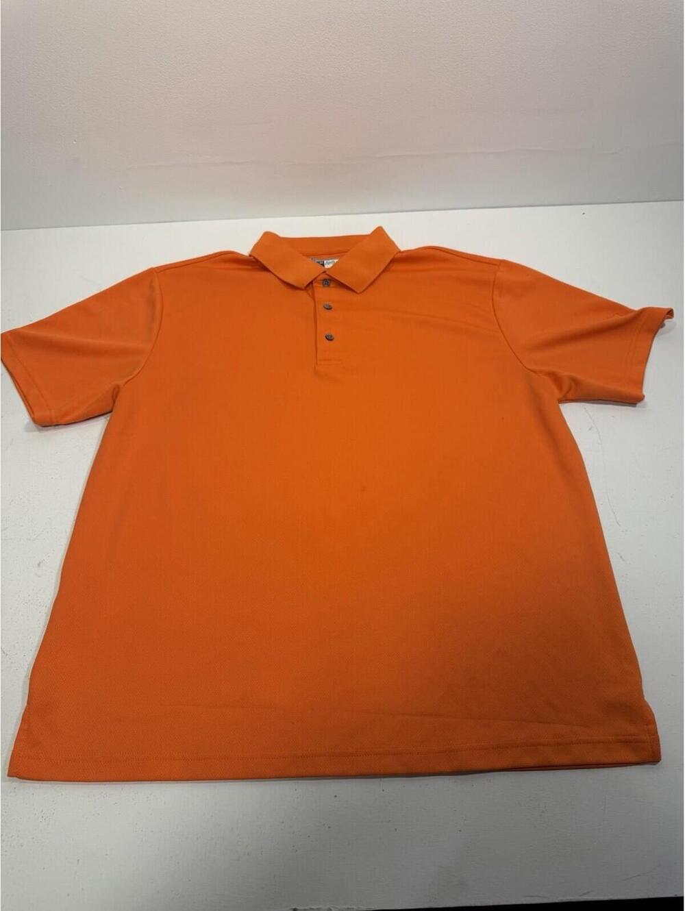 PGA Tour Air flux Golf Polo Shirt Men’s XL Orange Fold